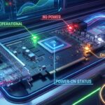 Diagram of GPU power indicator light color codes