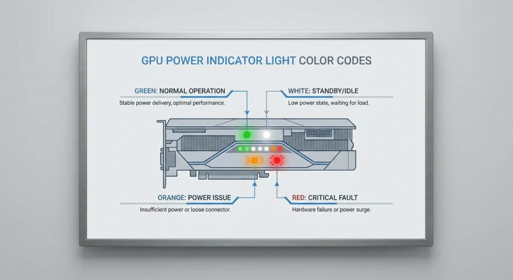 Light Gpu GPU power indicator light color codes list - Rotating USB Cable