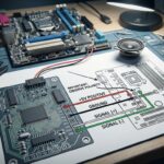 PC speaker wiring diagram with color codes
