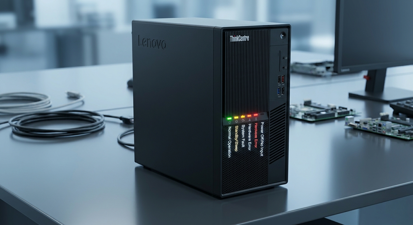 Visualization of Lenovo ThinkCentre error light codes