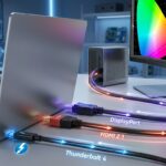Illustration of eGPU connection types and color codes